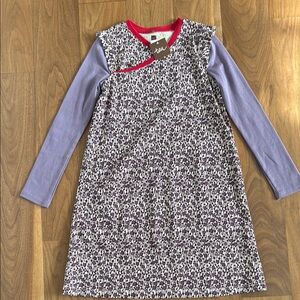 Tea Collection Purple Floral Kids Dress